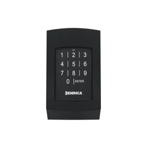 Botonera Be Code con teclado numérico y sistema de triple codificación para control de acceso con función de abrir y cerrar
